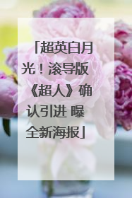超英白月光！滚导版《超人》确认引进 曝全新海报